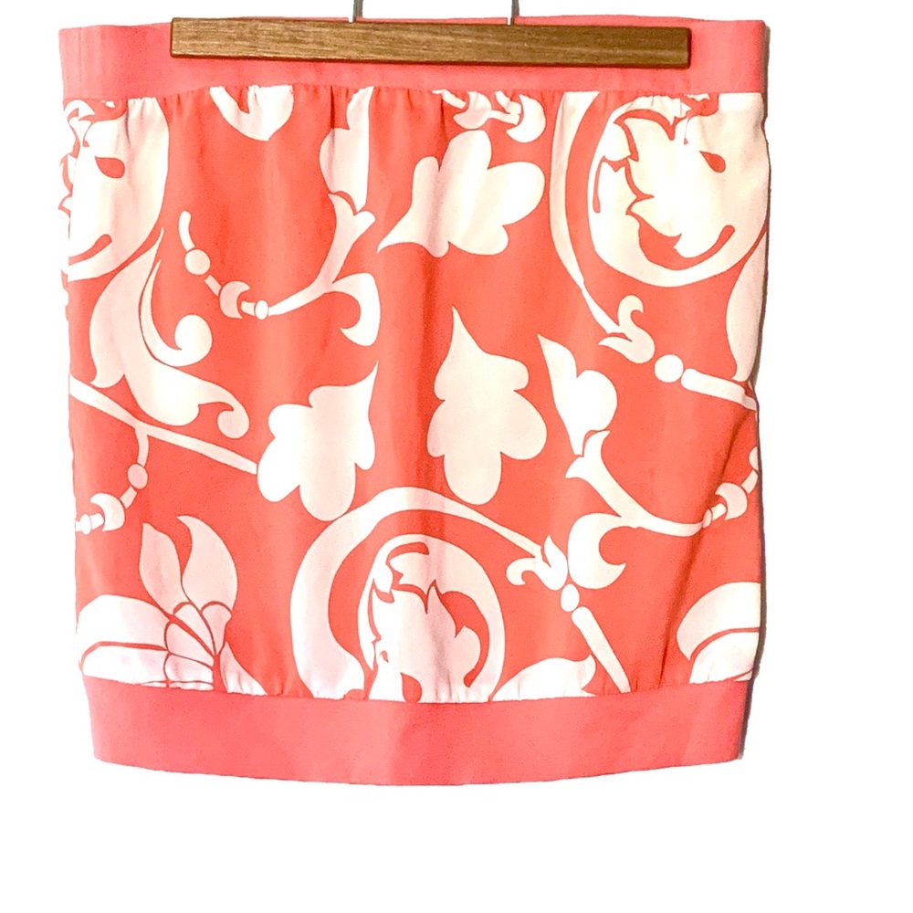 Peachy Coral Tube Top Sleeveless Blouse M